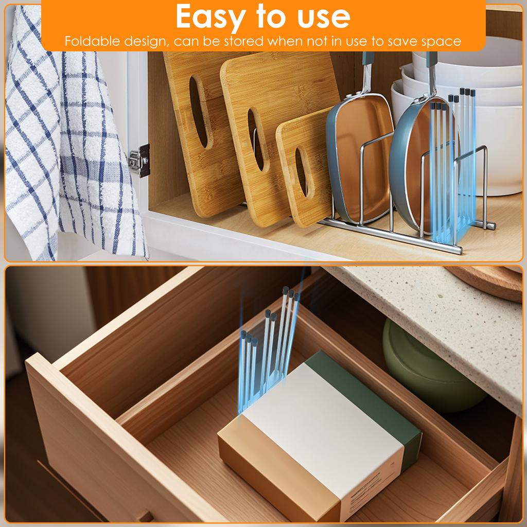 Foldable Baby Bottle Drying Rack Stainless Steel Vertical Cup Storage Rack Universal Kitchen Utensil Drain Rack for Countertop