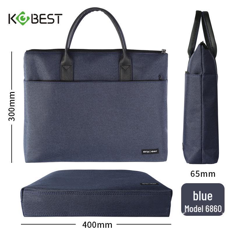 Kangbai 6860 Large Capacity Business Handbag - Lightweight & Fashionable Office Briefcase for Documents