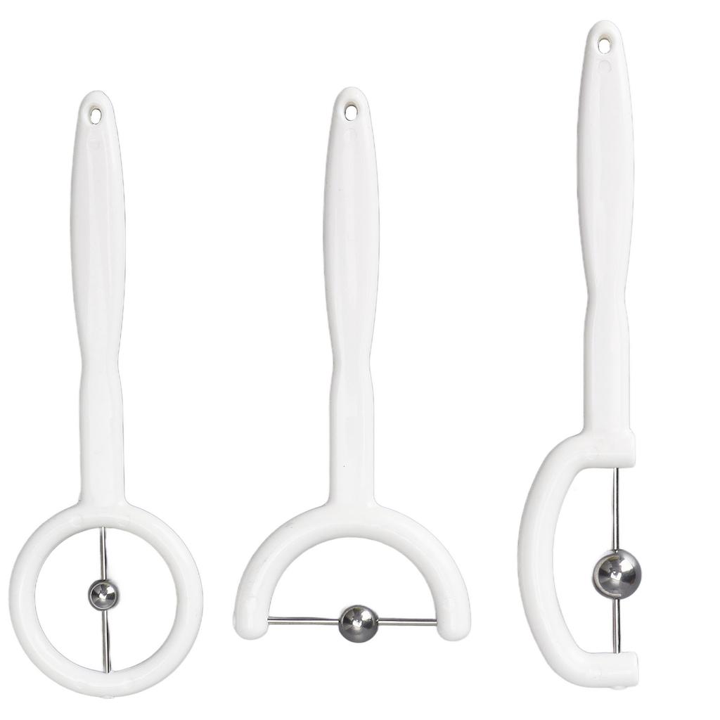 3pcs Tongue Tip Exercise Set 304 Stainless Steel Balls Oral Muscle Strength Tongue Training Tools White
