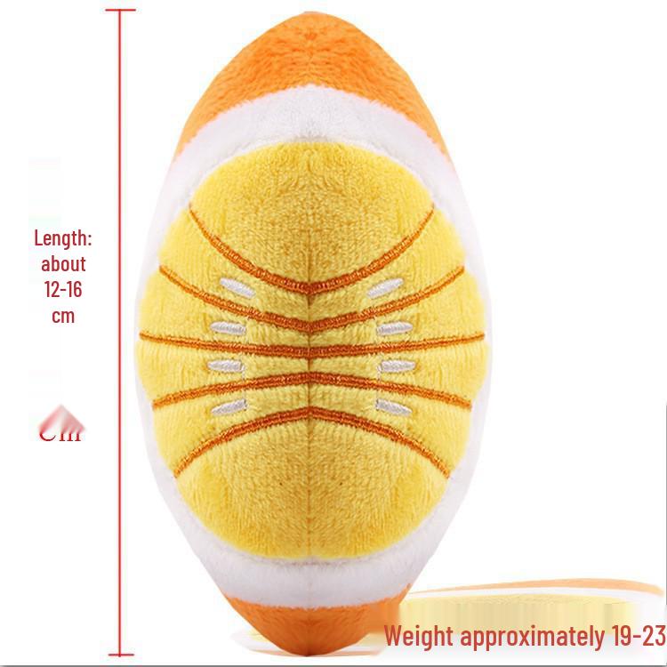 Peluche Bulldog Francese con Palla Squeaky e Giocattolo con Corda per Gatti e Gattini - Resistente al Morso, Design Cartoon Frutta
