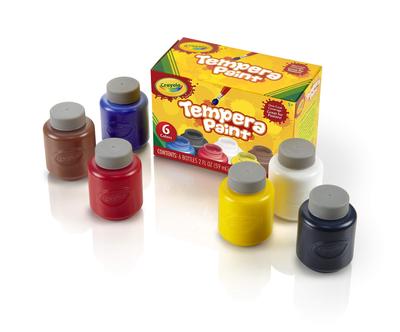 Crayola Bottle Paint 6 Color Set Tempera 541997 Genuine Product