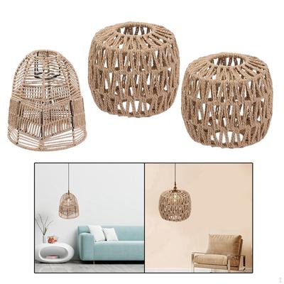3Pcs Pendant Lamp Shade Boho Chandelier Cover for Kitchen Living Room
