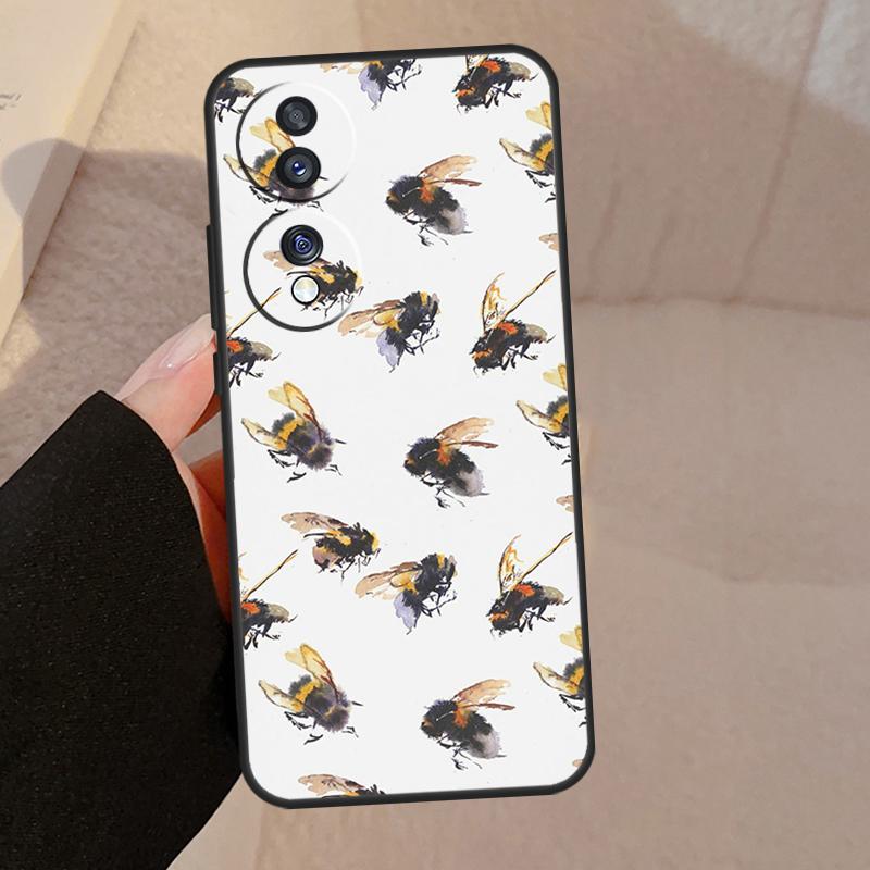 Bee Honey For Honor Magic 8 7 6 5 Lite Case For Honor 400 Pro 200 50 70 90 X8c X8b X9d X9b X9c Win RT