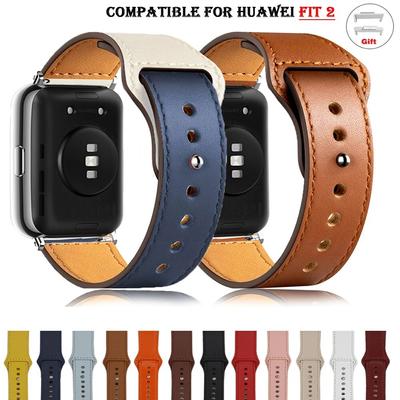 רצועת עור עבור Huawei Watch Fit 2 החלפת רצועת שעון חכם ספורט צמיד רטרו לולאה צמיד Fit2 רצועת שעון אביזרים