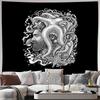 Ocean Gothic Tapestry Wall Hanging Dark Fantasy Art Home Decor Room Aesthetic Vaporwave Grunge Wall Art Vintage Tapestry