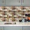 10 Glossy 2D Self-Adhesive Kitchen Wall Tile Stickers for Home Renovation