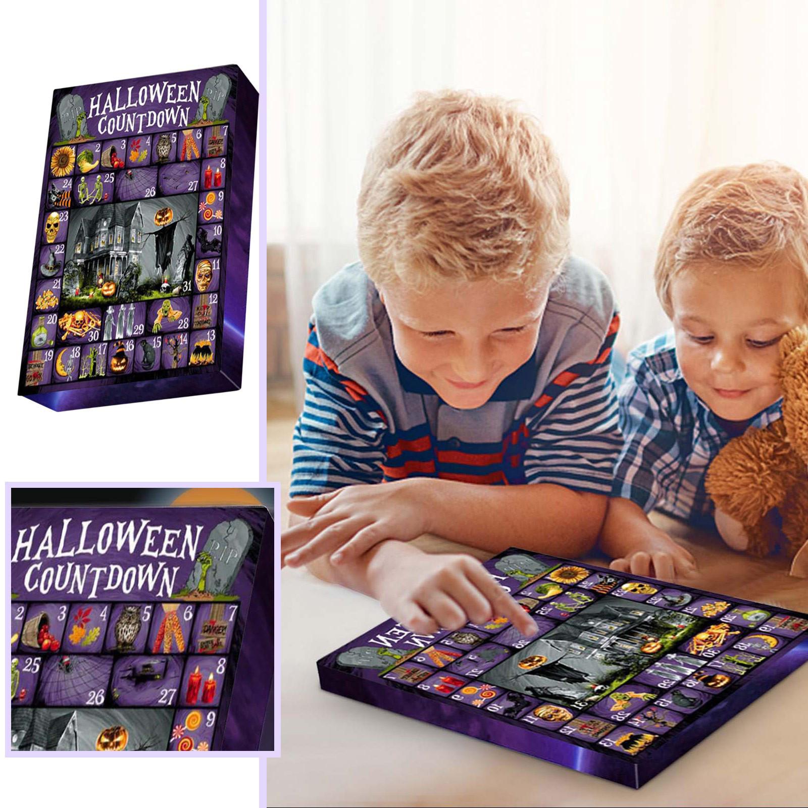 

Хэллоуин Адвент-календарь Содержит 24 подарка, Хэллоуин Милые Фигурки Кукла Адвент-календарь, Календарь Обратного Отсчета One Size