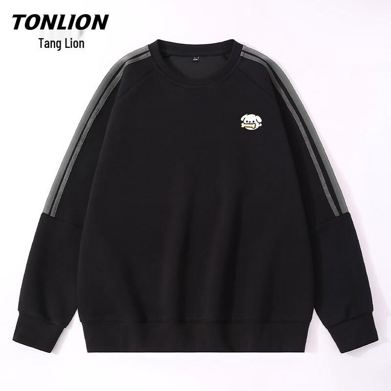 

TonLion Men s Casual Crewneck Long Sleeve Sweatshirt 3XL