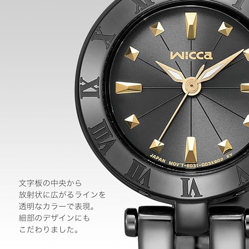 Citizen Watch Wicca Solar Tech Waterproof Half Bangle KP2-647-51 Women's Black