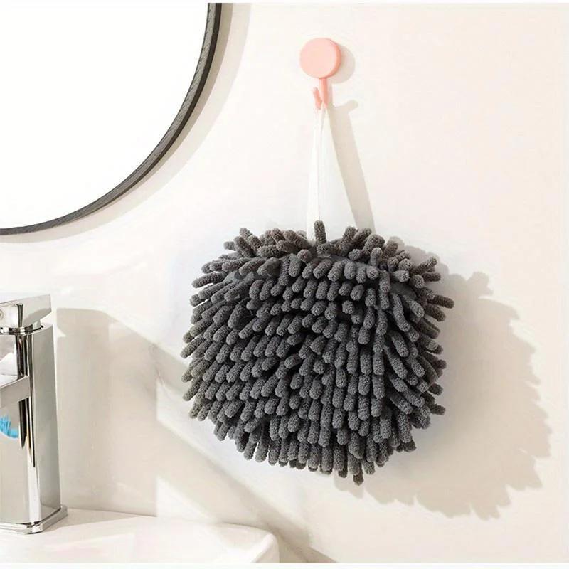 1pc Absorbent Hand Wipe Balls, Hanging Kitchen Hand Wipers, Handy Reusable Handkerchiefs