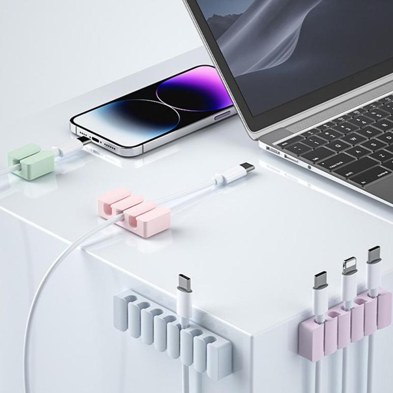 Datenkabelaufbewahrung Kabelaufwickler Ladekabel Datenkabelschutz Organizer Halter Fester Kabelclip Silikon Kabelorganisator