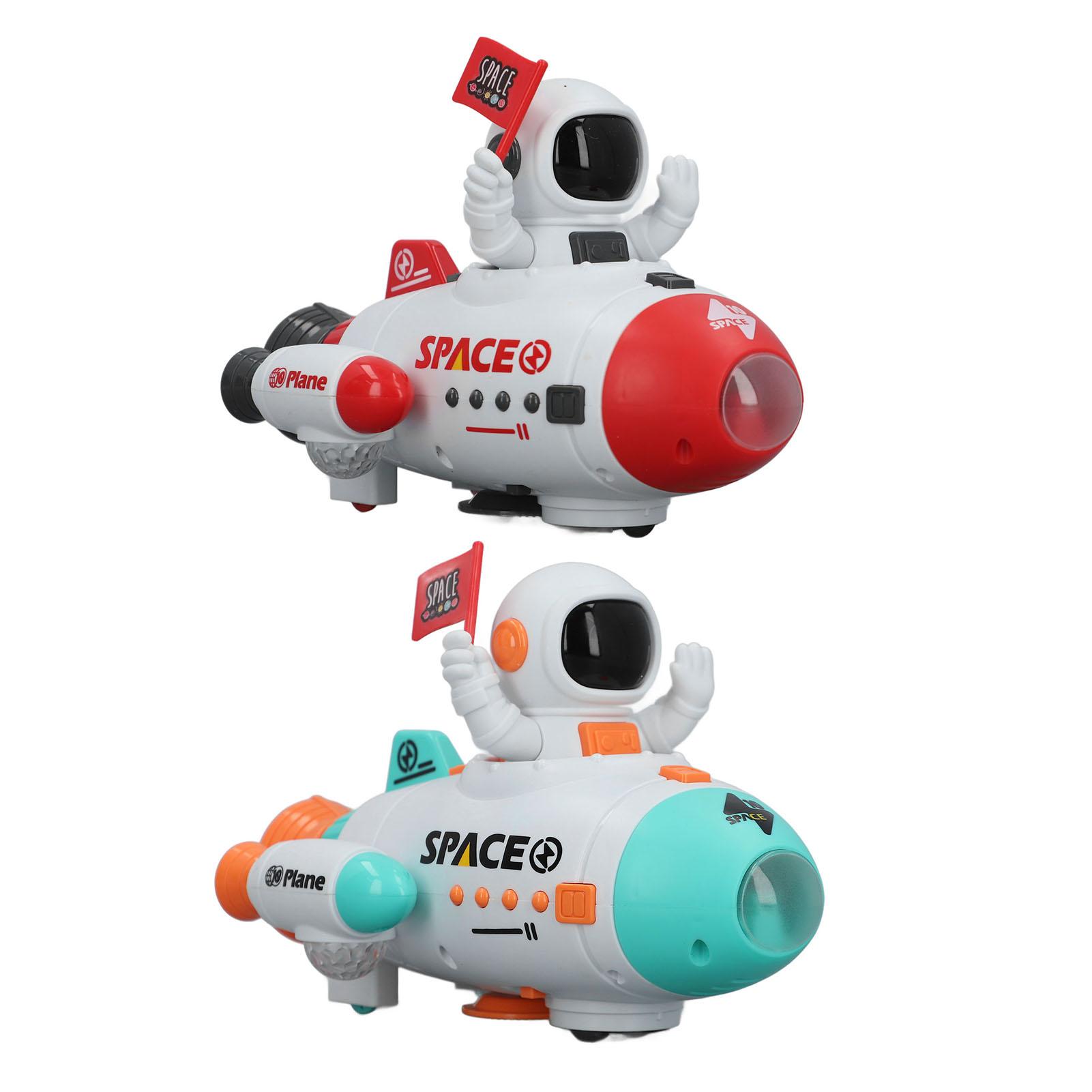 

Игрушка-шаттл астронавт, вращающаяся на 360 градусов, электрическая, с подсветкой, игрушка-космический корабль с музыкой Red
