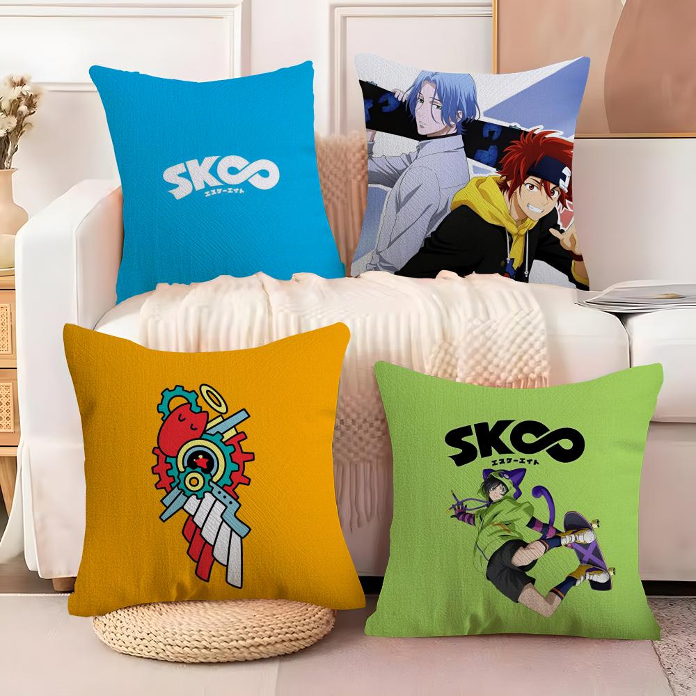 Anime SSK8 the Infinity Cushion Cover Soft Plush Fabric DoubleSided Printed Sofa Cushion Cover for All Seasons Home Decor Gift