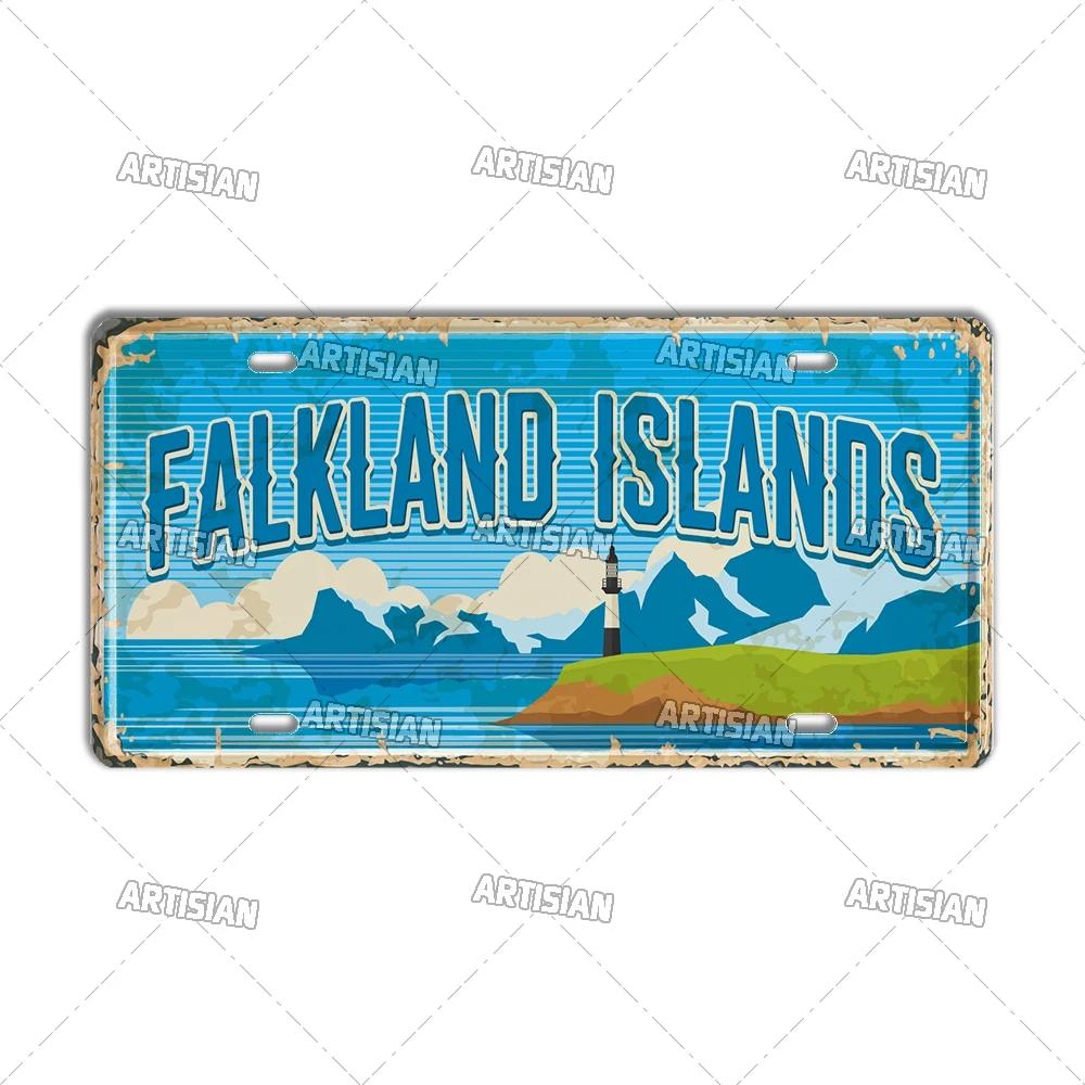 Artisian Britain Scotland Northern Ireland Landmark License Plate England UK Metal Tin Plaque United Kingdom City Car Metal Sign
