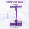 Multifunction Tension Rope, 6 Tube Foot Pedal Resistance Bands with Handles, Abdominal Exercise Equipment for Sit-Ups, Yoga, Full-Body Training, Home
