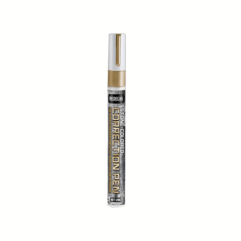

Gold Tombstone Marker Pen, Restore Faded Letters on Granite, Weatherproof Quick Dry Oil Fine Tip for Cemetery Maintenance білий