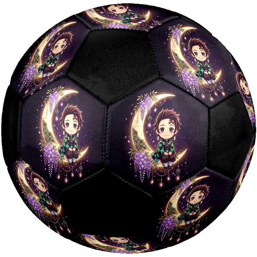 1pc Demon Slayer Kimetsu no Yaiba Football Soccer Ball Size 5 Indoor Soccer Ball Fashion Colorful Backyard Game -Great For Sports Fans Gift HE2