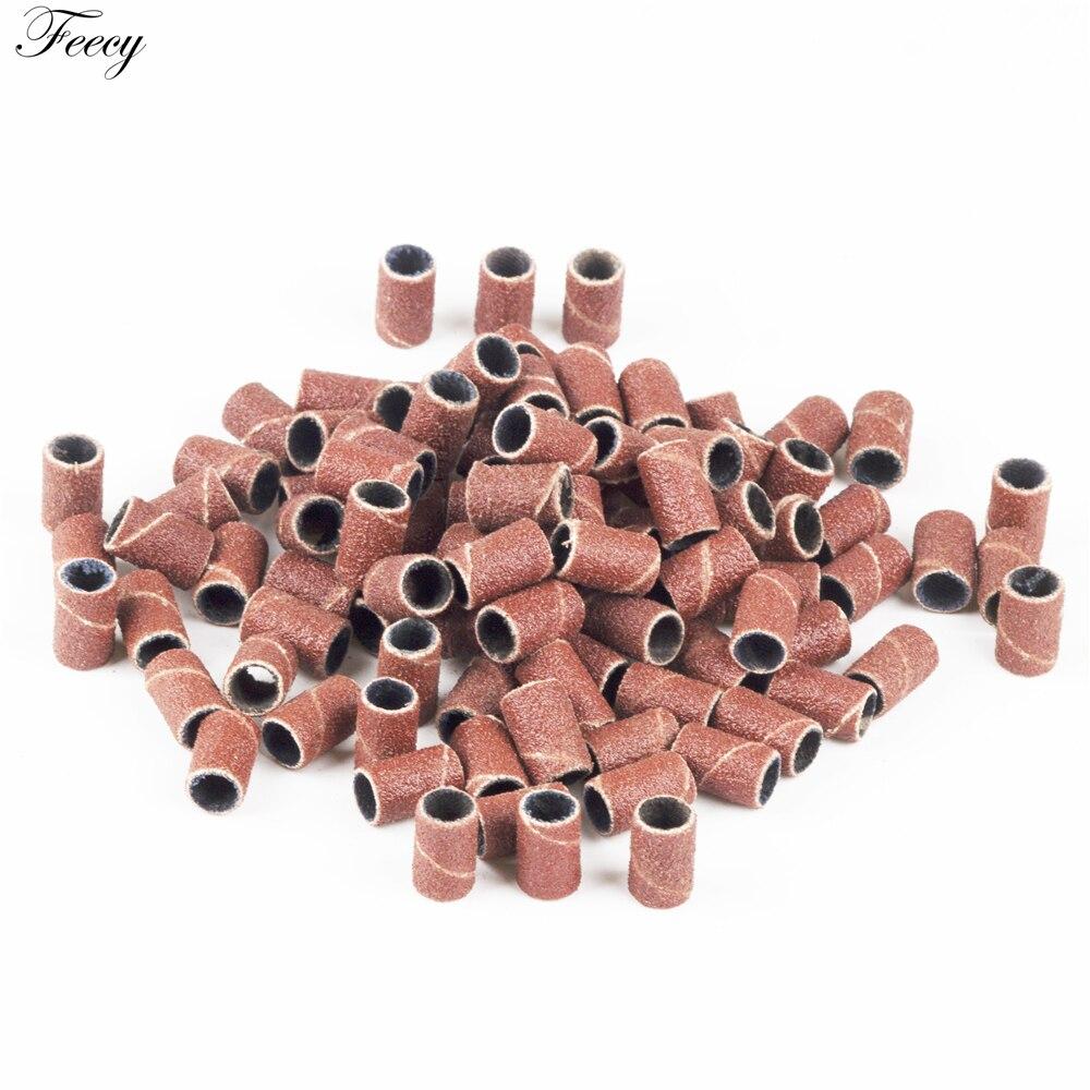 80# 120# 180# Nail Machine Nail Drill Bits 100 Nail Art Sanding Bands UV Gel Varnish Acrylic Polish Remover Nail Accessory Tool