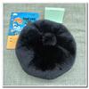 Plush Octagonal Beret: Fluffy, Noble-Looking Faux Mink Fur Hat for a Slimmer Face.