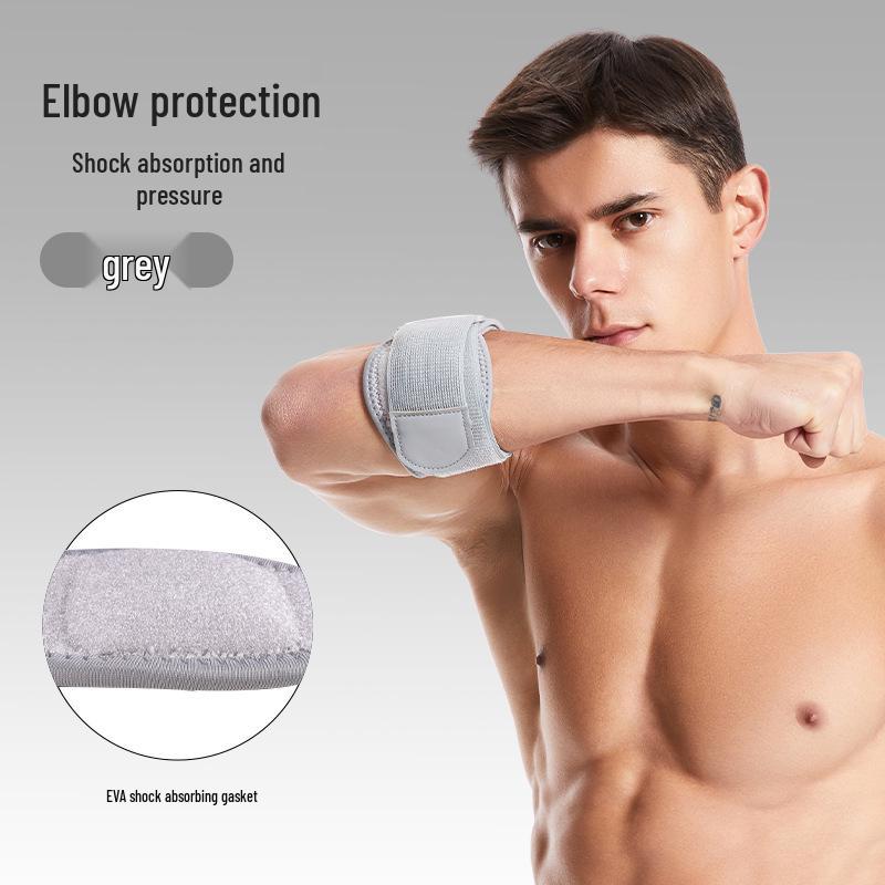 Adjustable Elastic Tennis Elbow Support with Shock-Absorbing Pad