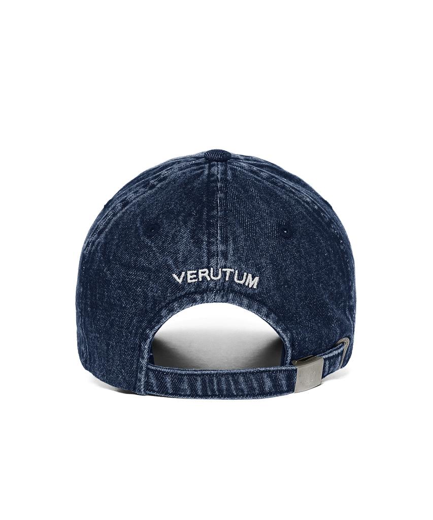 VERUTUM J Initial Denim Ball Cap Medium Denim