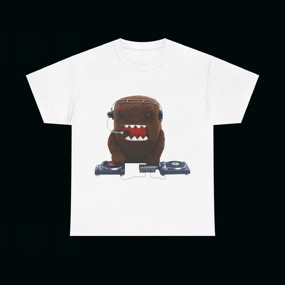 ALL COLORS Domo Kun DJ T Shirt Grunge Y2K Goth Emo Scene Hello Kitty Affliction Unisex T-Shirt XXXL