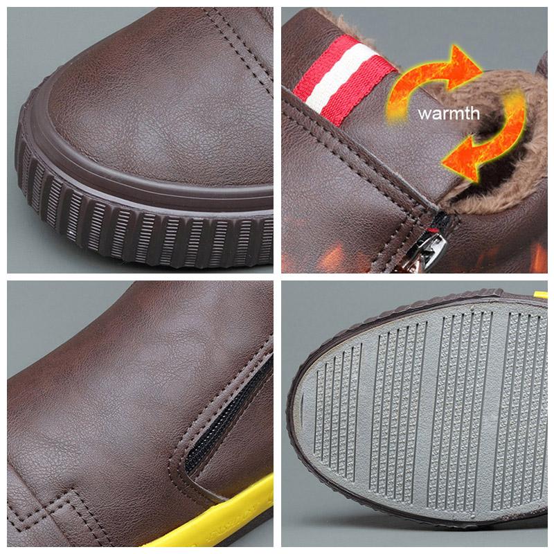 Модные новые зимние мужские ботинки из мягкой кожи — фото 5