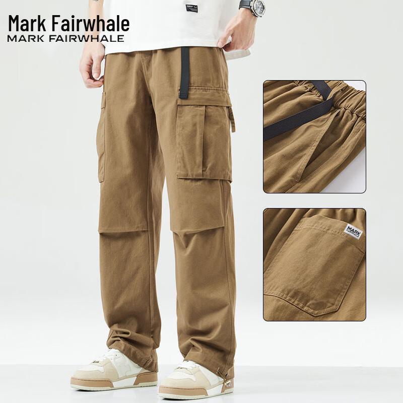 Mark Fairwhale Men's Loose Fit Cargo Jogger Sweatpants