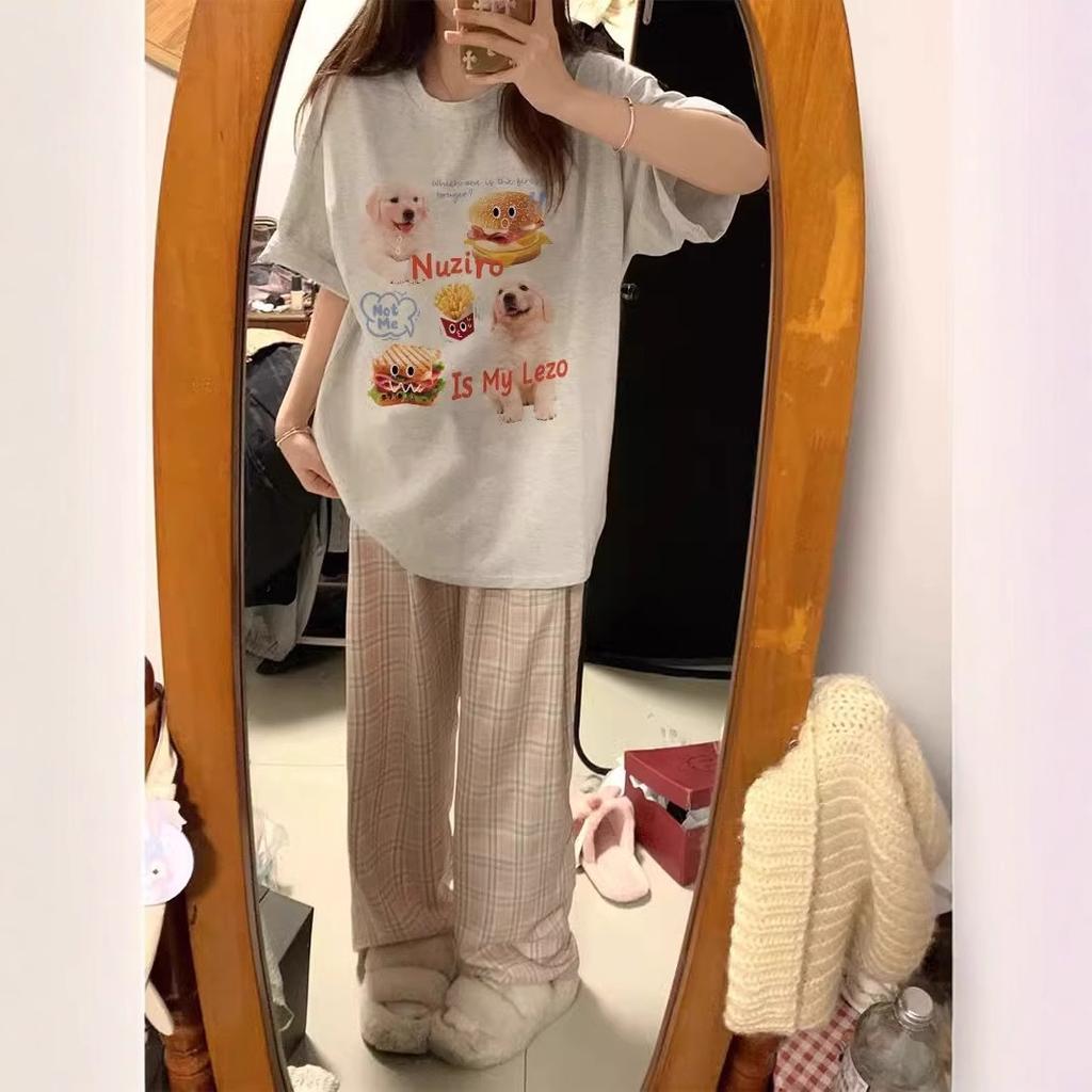 Summer Women's T Shirt funny cartoon Print Casual Short Sleeve T-Shirts Fashion Streetwear Crew Neck Pullover Female loose women Clothing