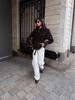 In Stock: Elegant Turn-Down Collar Waist-Cinching Single-Button Coat - European & American Style Fashion 2025