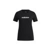 Neo Logo Sport Rundhals Kurzarm T-Shirt Damen Tops Schwarz GS5177