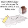 FUNSHOWCASE Silicone Molds - Truffle, Chocolate, Sweets, Cake, Mousse, Spherical, Semicircular (8 pieces included)
