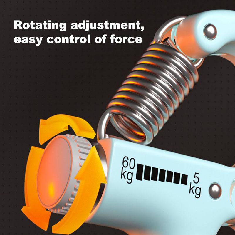 5-60Kg Adjustable R Shaped Grip Strength Spring Fitness Hand Exerciser Grip Wrist Strength Increase Spring Fitness Equipment