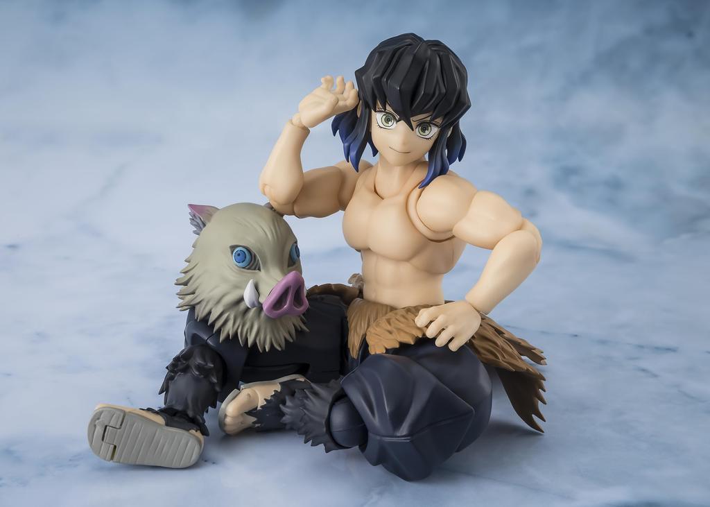 TAMASHII NATIONS Demon Kimetsu no Yaiba Hashibira Inosuke 140mm PVC ABS Painted Action Figure S.H.Figuarts Slayer Approx. &