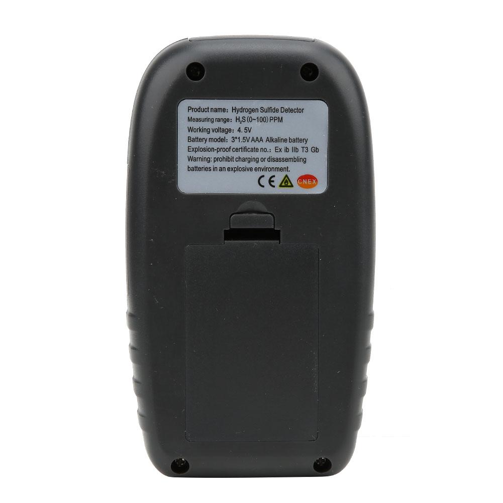 WT8822 Professional Portable H2S Gas Detector High Sensitivity Monitor Alarm Sensor