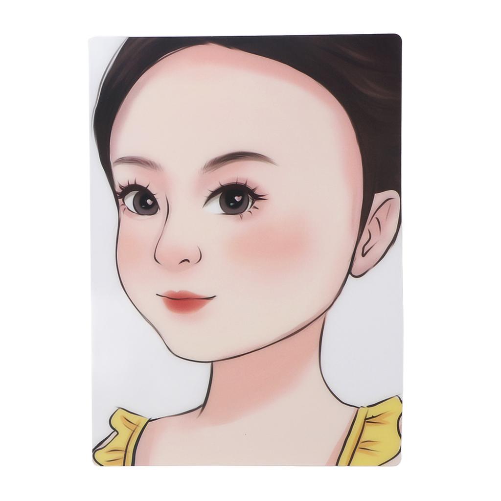 2pcs Child Face Painting Practice Boards Reusable Washable Painting Exercise Template Makeup Painting Tool