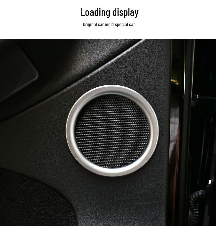 21 New Tesla Model Y Door Speaker Ring Sticker - Audio Frame Decoration & Modification Accessory