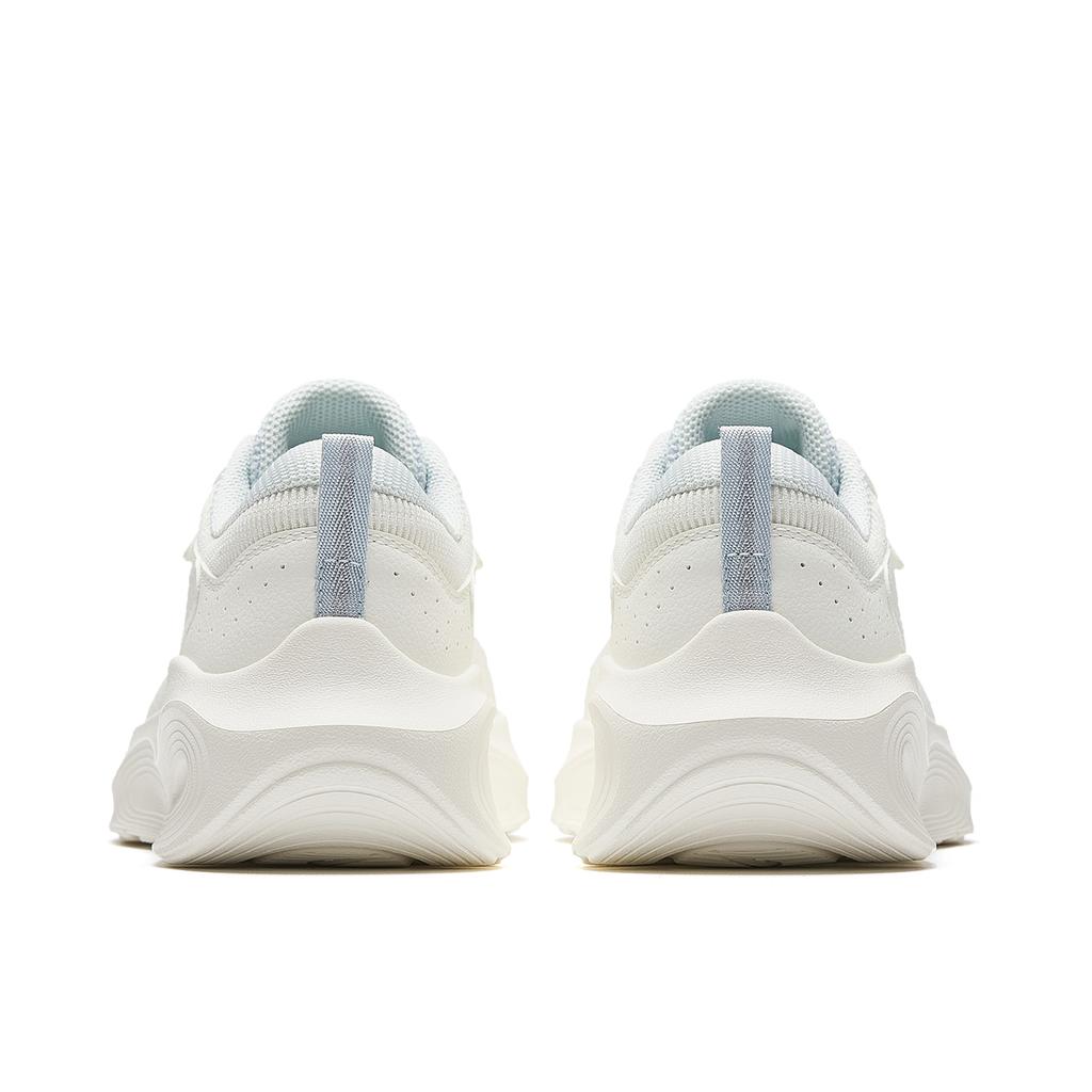 Anta Lightweight Release Leather Version Versatile Running Shoes Kids sneaker Ivory-White Light-Mist-Gray 922547702Q-1