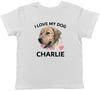 Personalised I Love My Dog Childrens Kids T-Shirt Boys Girls