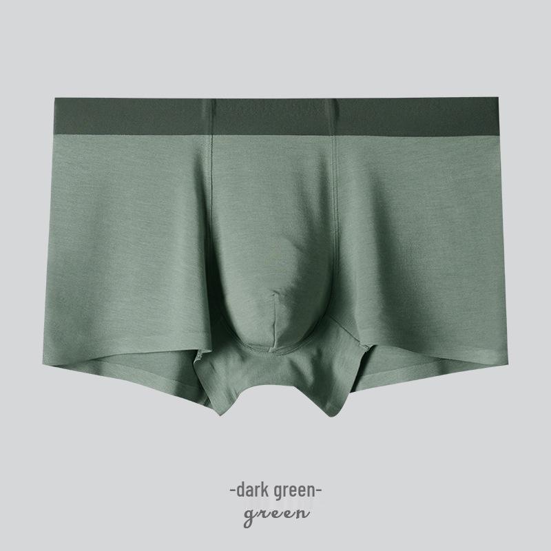 Silkworm Pupae Protein Men s Modal Underwear - 60s Mulberry Silk Seamless, Plus Size Available 4XL (90-105 kg)