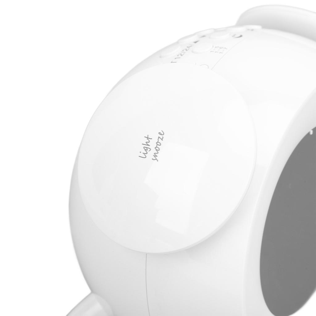 Wake Up Light Alarm Clock Colorful Lighting Effects Rechargeable Digital LED Music Alarm Clock for Bedroom Study Wake Up Light