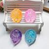 Yousheng Mini Hedgehog Squeeze Toy with Glitter, Soft Stretchy Clear Rabbit Sensory Toy, Anxiety Relief Sugar Stress Ball Fidget Toy