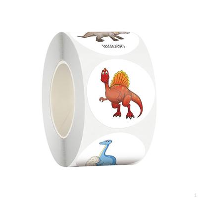 500 Pieces Cartoon Round Stickers Accessories Decorative Tag Praise Supplies for Bags Holiday