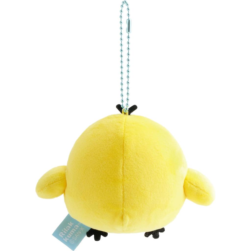 [San-X] MV31001 Rilakkuma Mochi Mochi Hanging Plush Toy Kiiroitori