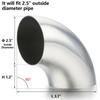Tight Radius Elbows Elbow Pipe 1mm Wall Thickness Elbow Fitting