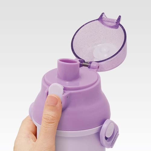 Skater Water Bottle Kuromi Sanrio 480ml Children's Antibacterial Plastic Child Friendly Lightweight Made In Japan PSB5SANAG-A