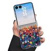 Colorful Stars Print Case For Samsung Z Flip 8 7 FE 6 5 4 Magnetic Clear Hard PC Folding Phone Cover For Galaxy Z Flip8 Flip7 Flip6