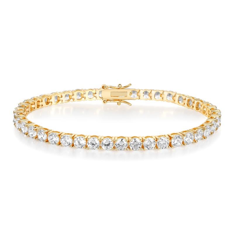 Mary 2mm-7mm copper inlaid zircon tennis bracelet