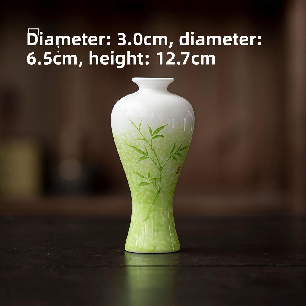 Hand Painted Ceramic Mini Vase Tea Table Decor Hydroponic Flower Vase Tea Ceremony Ornament