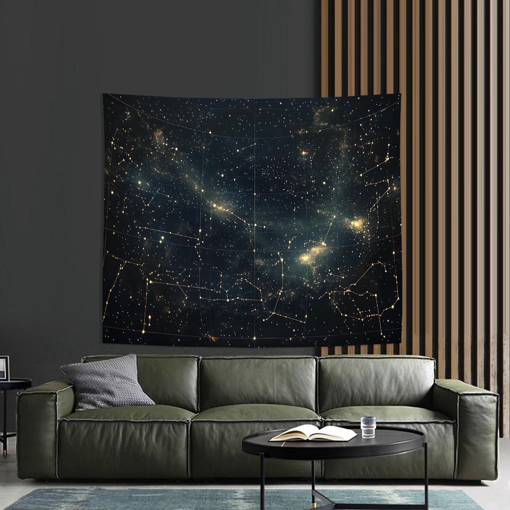 

VIKAMA Starry Sky Constellation Tapestry Venus Orbit Modern Minimalist Living Room Feature Wall Meditation Space Room Decor 40X60CM(1.3X2FT